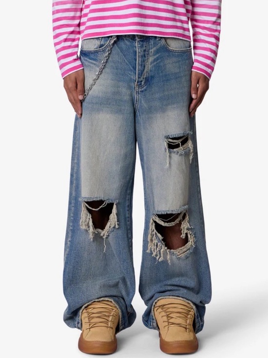 MNML Other - MNML Light Blue Denim Jeans with Tag and Hardware
